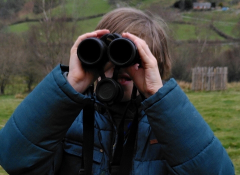 Using binoculars