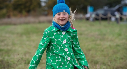 Child playing outdoors